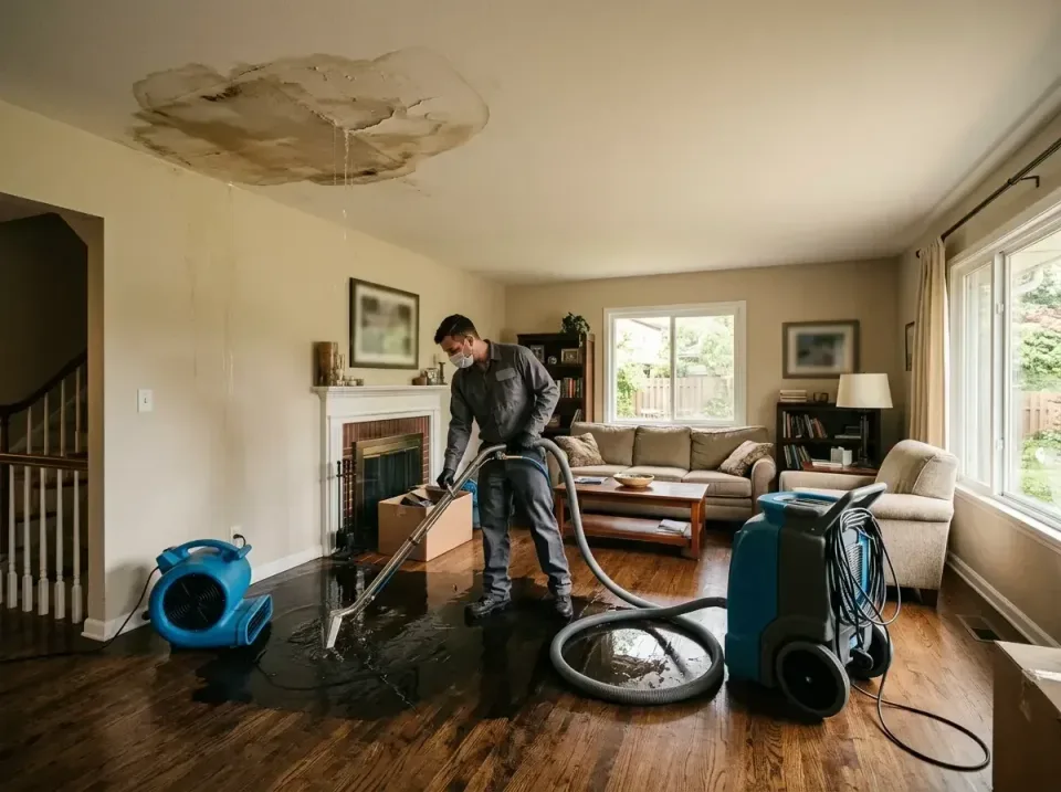 attic-pipe-burst-ceiling-drip-008 — frequently asked questions, Water Damage Restoration & Carpet Care in Shackle Island, TN